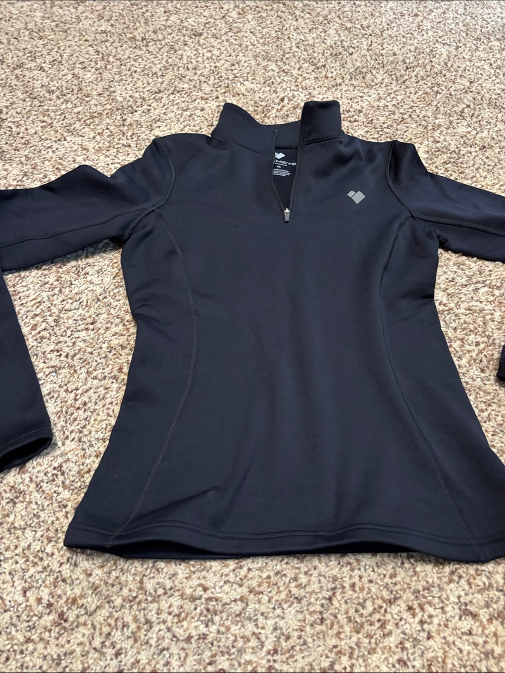 Obermeyer Black Quarter-Zip Women's Thermal warm Pullover